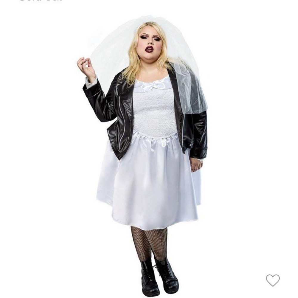 Bride of Chucky Tiffany Costume ADULT 2XL Halloween Dress Childs Play XXL Rubies